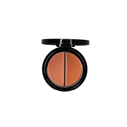 EVE PEARL Dual Salmon Concealer Full Coverage Under Eye Concealer Smooth Skin Treatment Brighten Makeup Hydrate Skincare (Tan) Beauty & Personal Care EVE PEARL