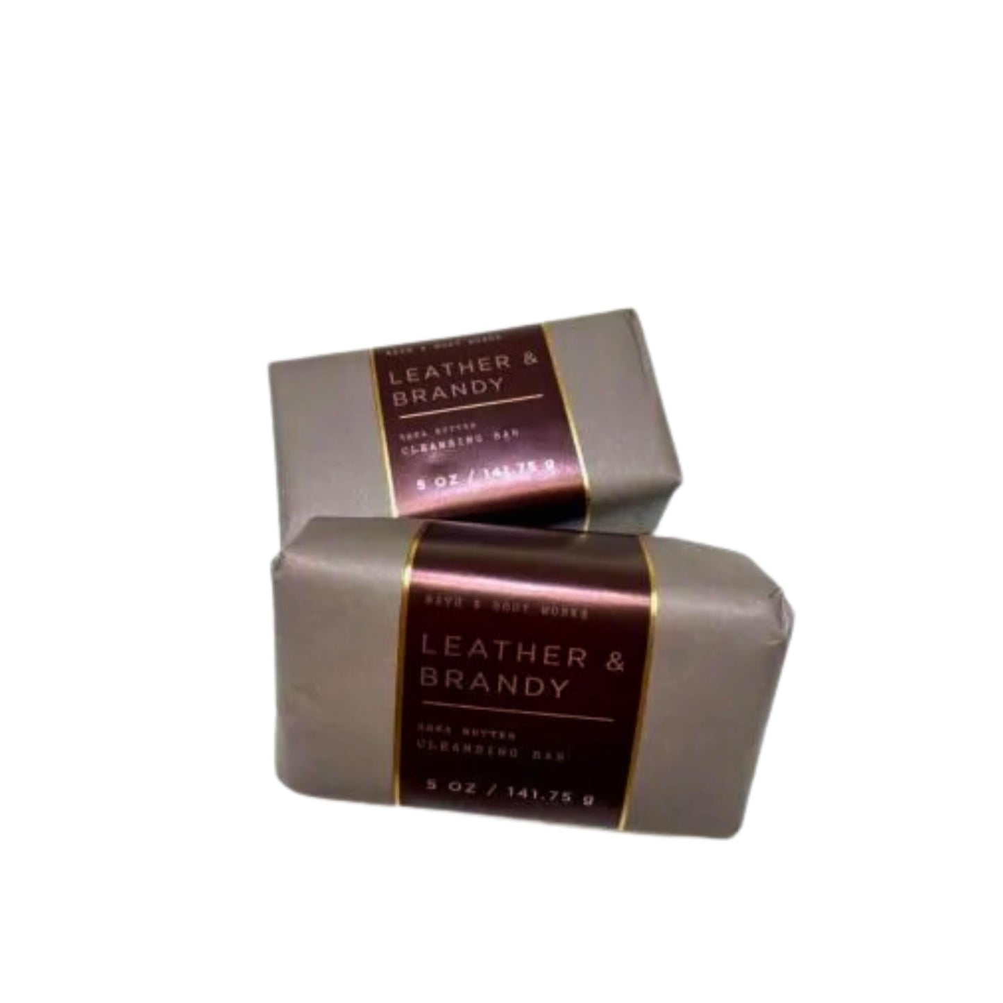 Bath & Body Works Cleansing Bar, Sets of 2 Bars, Each Bar 5oz (Leather Brandy) Beauty & Personal Care Bath & Body Works