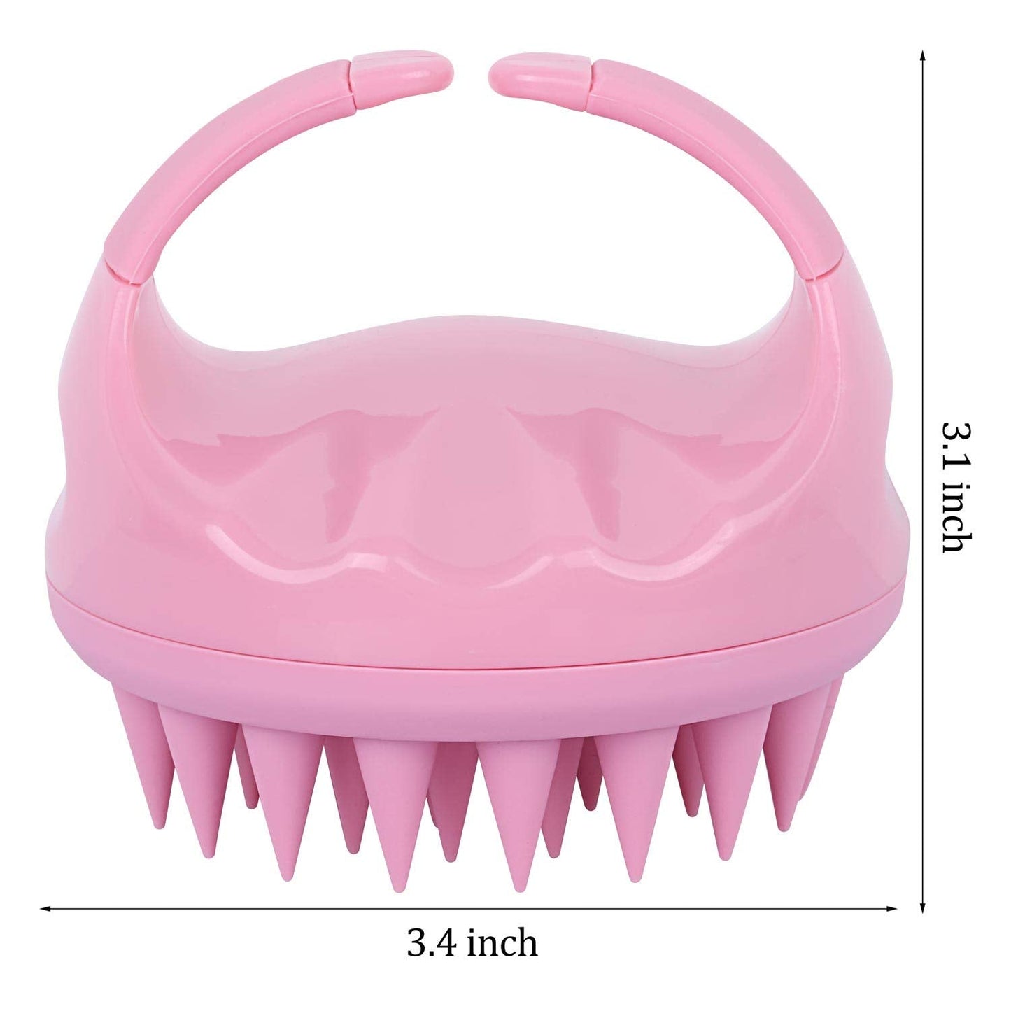 3 Pcs Silicone Scalp Massager & Shampoo Brush, Handheld Scalp Scrubber Cleansing Brush for Shower Beauty & Personal Care BTYMS
