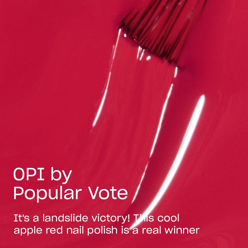 OPI Nail Lacquer OPI by Popular Vote | Opaque Dark Red Crème Chip Resistant Nail Polish | Washington DC Collection Beauty & Personal Care OPI