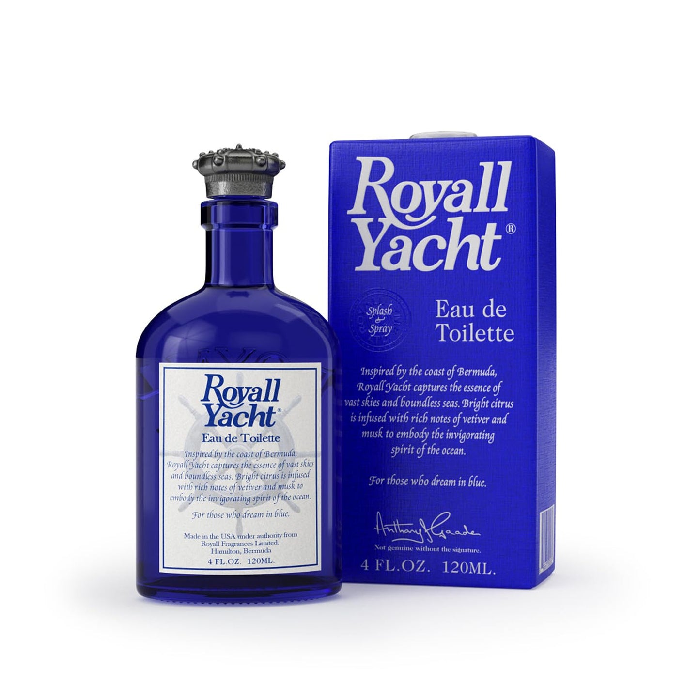 Royall Yacht Eau de Toilette, Classic Aftershave Cologne for Men with Bay Rum, Royal Lyme Fine Perfume Scent, Fragrance Gift, Masculine Grooming Beauty & Personal Care ROYALL LYME