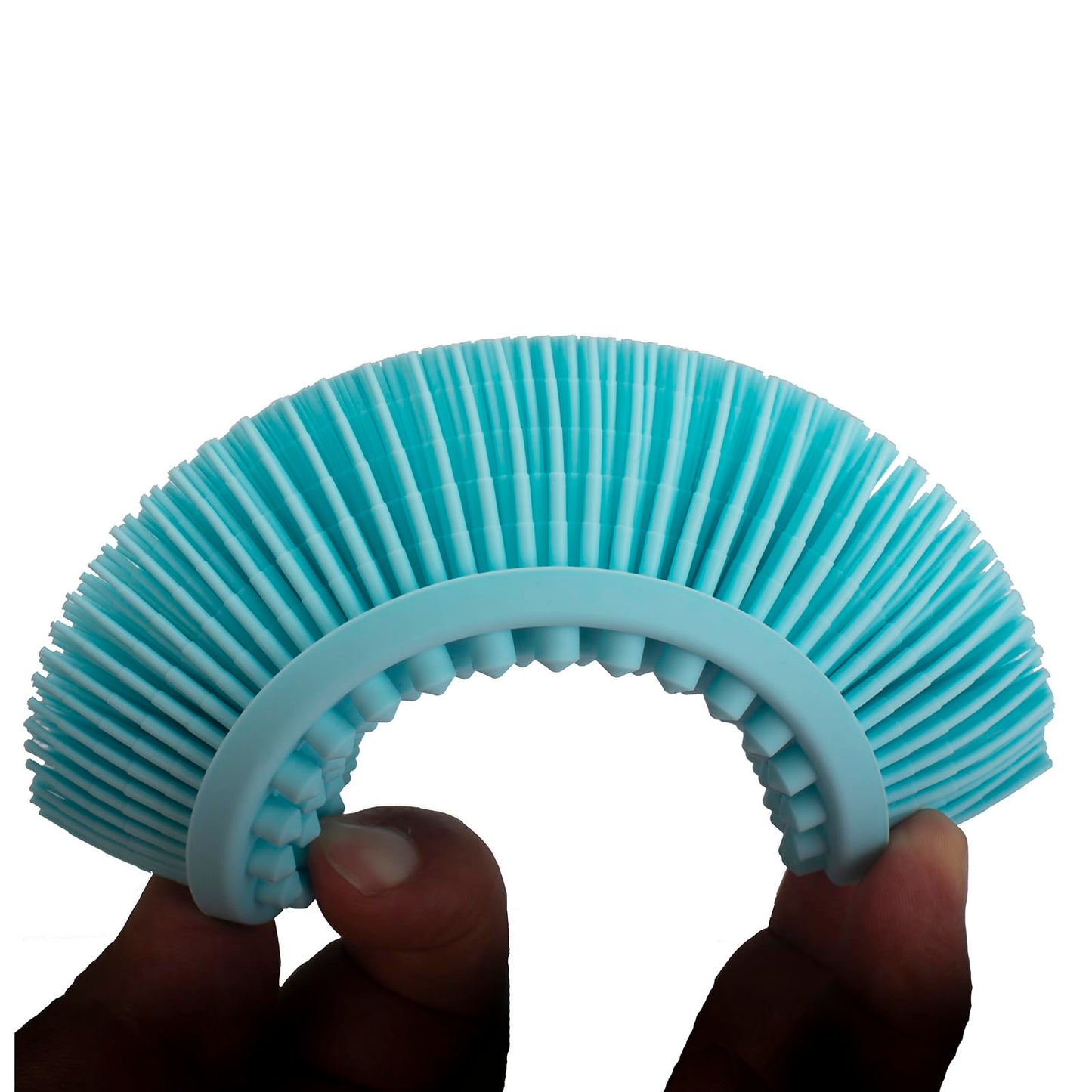 DNC Exfoliating Silicone Body Scrubber Shower Bath Body Brush loofah Easy to Clean, Lathers Well, Eco Friendly, Long Lasting (Blue Beauty & Personal Care DNC