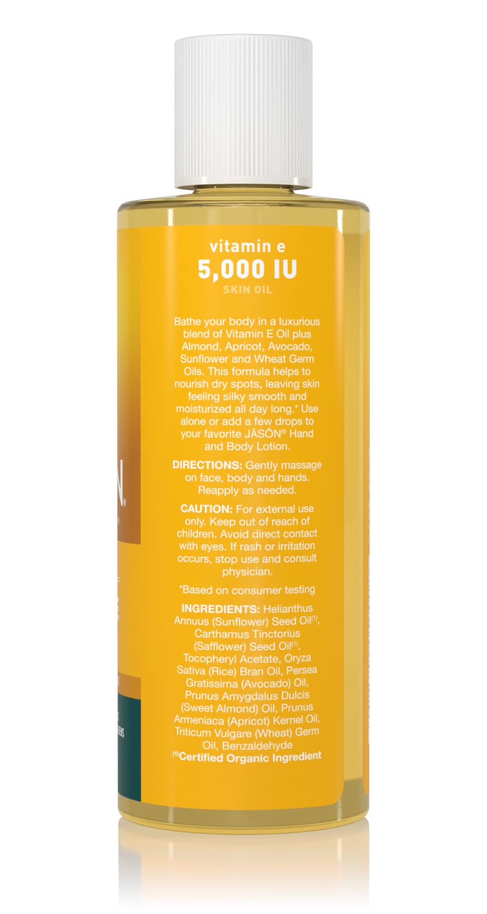 JASON Skin Oil, Vitamin E 5,000 IU, All Over Body Nourishment, 4 Oz (Packaging May Vary) (Pack of 2) Beauty and Personal Care JASON
