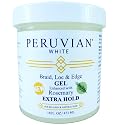 Peruvian white Braid, Loc, and Edge Gel EXTRA HOLD for Relaxed & Natural Hair, 16 oz. (Rosemary) Beauty & Personal Care Peruvian white