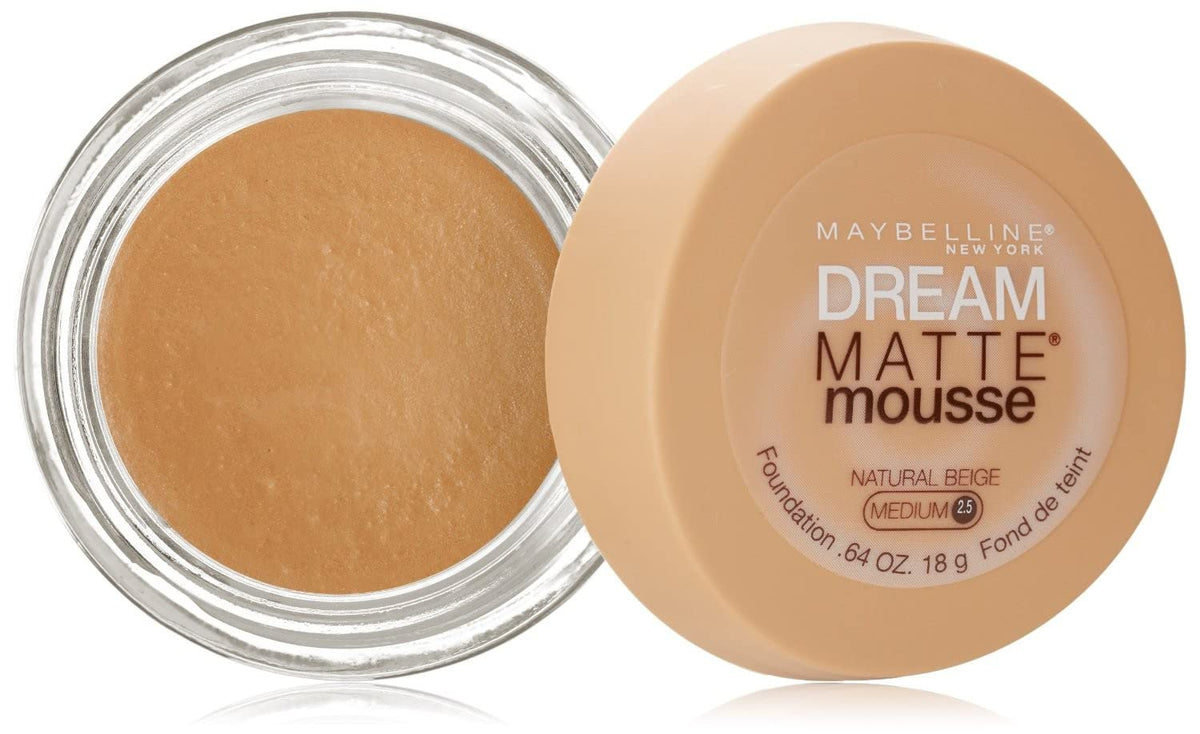 Maybelline New York Dream Matte Mousse Foundation, Natural Beige, 0.64 oz. Beauty & Personal Care MAYBELLINE