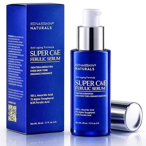 Vitamin C Face Serum for Anti Aging: Enaskin Naturals Super C Serum with Ferulic Acid for Women Mature Skin, Premium Formula Vit C Facial Serum Beauty & Personal Care Enaskin Naturals