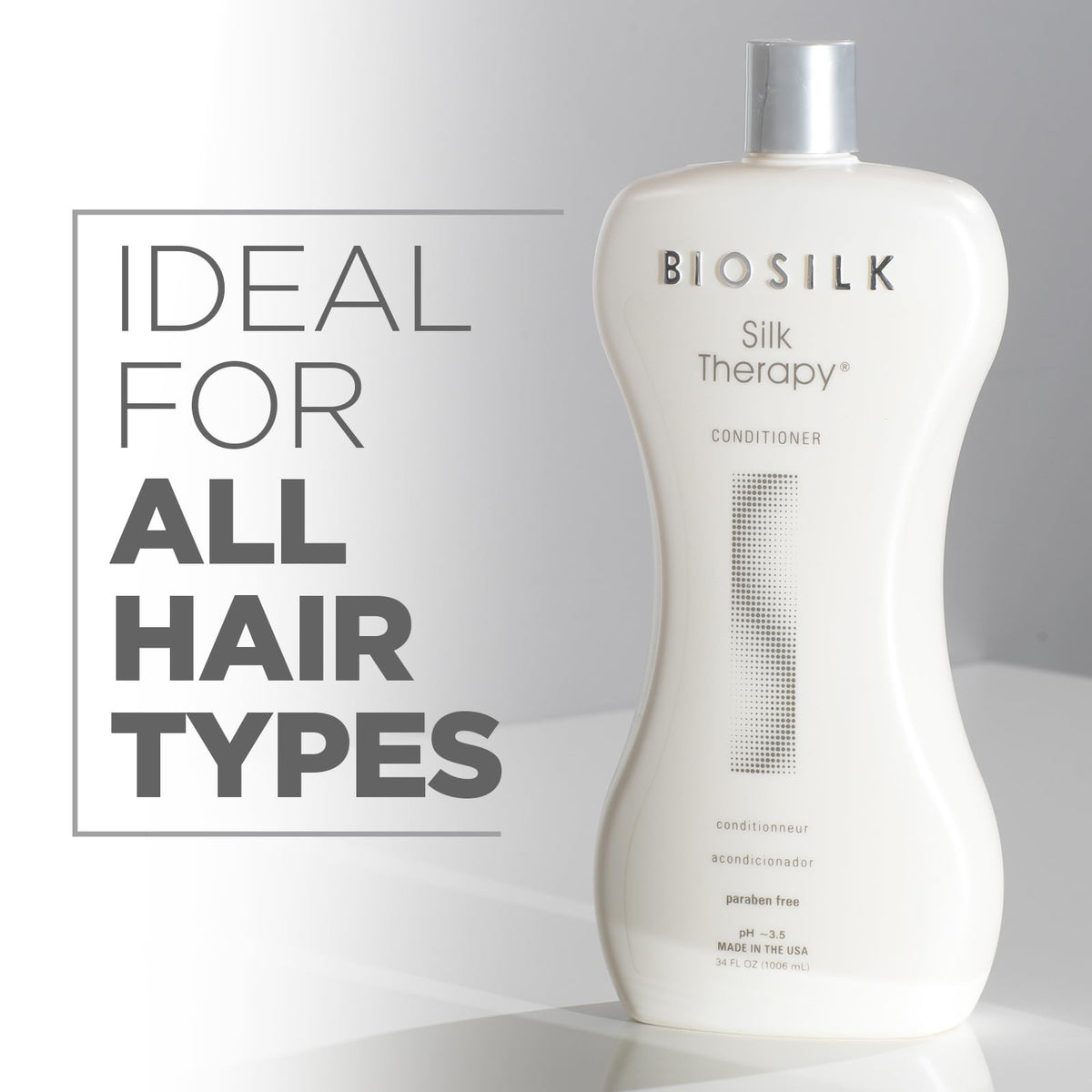 BioSilk Silk Therapy Conditioner, Moisturizes & Conditions Hair, 34 Oz