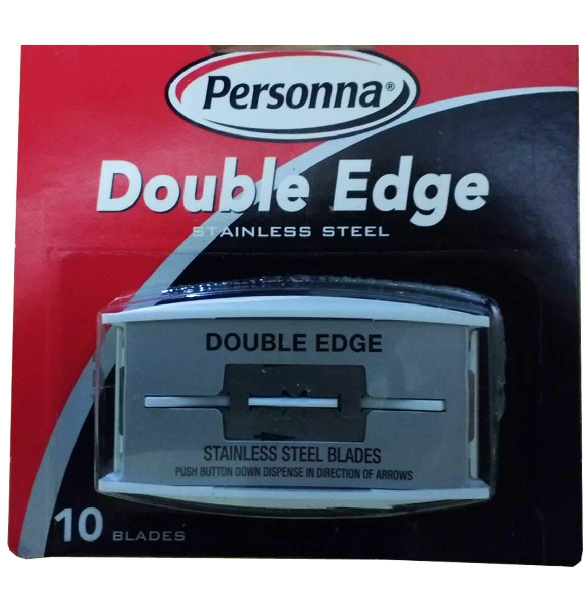 Personna Stainless Steel Chrome Blades, Double Edge 10 ct (Pack of 3) Beauty and Personal Care Personna