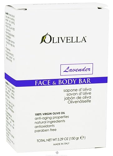 Olivella Face and Body Bar Lavender - 5.29 oz Beauty & Personal Care Olivella