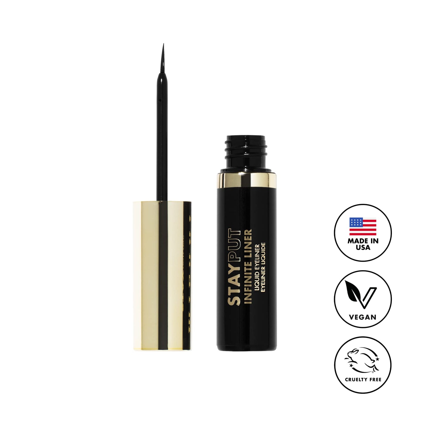 Milani Stay Put Infinite Eyeliner for Sharp, Precise Lines, Black Beauty & Personal Care Milani