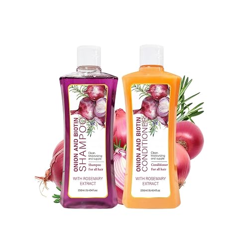Onion Rosemary Shampoo & Conditioner Set, Shampoo and Treatment for Hair Loss and Thinning Hair, Strengthens Thickens & Reduces Hair Loss Scalp Beauty & Personal Care New Cover