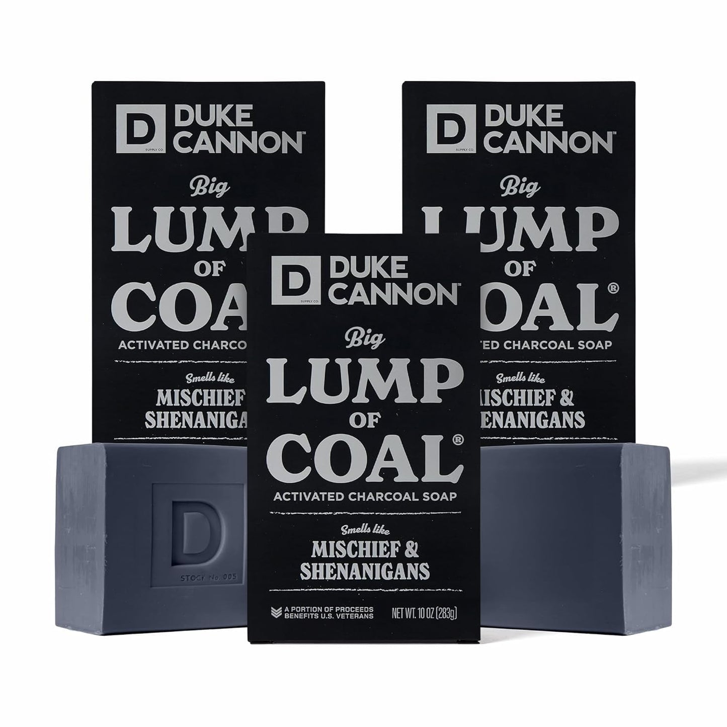 Duke Cannon Supply Co. Big Lump of Coal Soap Bar for Men Holiday Edition (Bergamot & Black Pepper Scent) Superior Grade, Extra Large, Paraben-free Beauty & Personal Care Duke Cannon Supply Co.