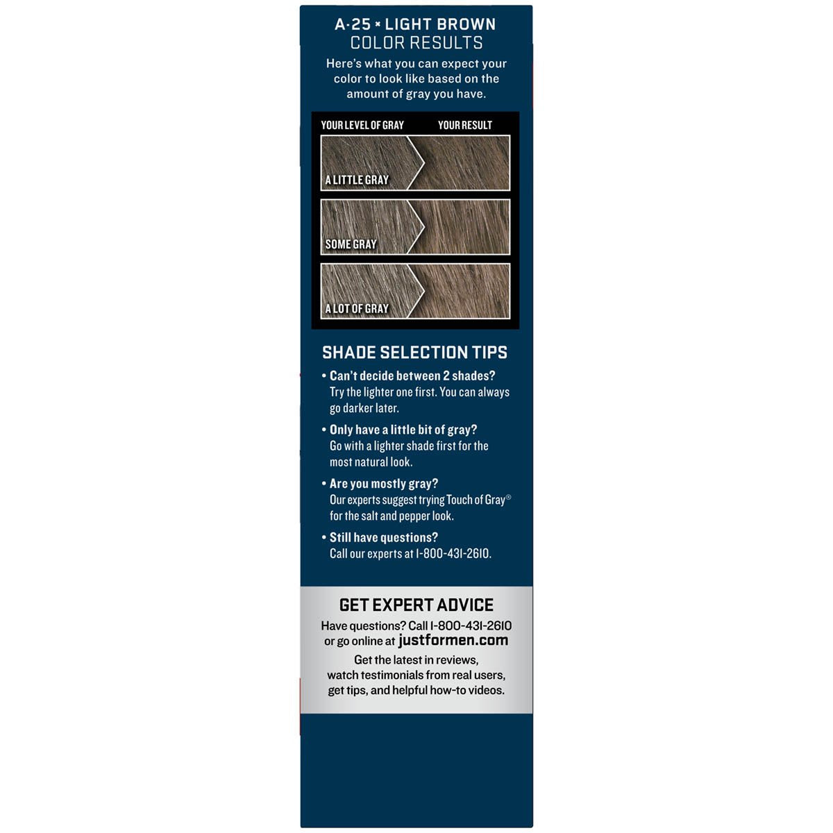 Just For Men AutoStop Men's Hair Color, Light Brown Beauty & Personal Care Just for Men