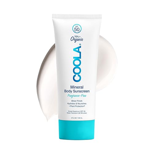 COOLA Organic Mineral Sunscreen SPF 50 Sunblock Body Lotion, Dermatologist Tested Skin Care For Daily Protection, Vegan and Gluten Free, Fragrance Beauty & Personal Care COOLA