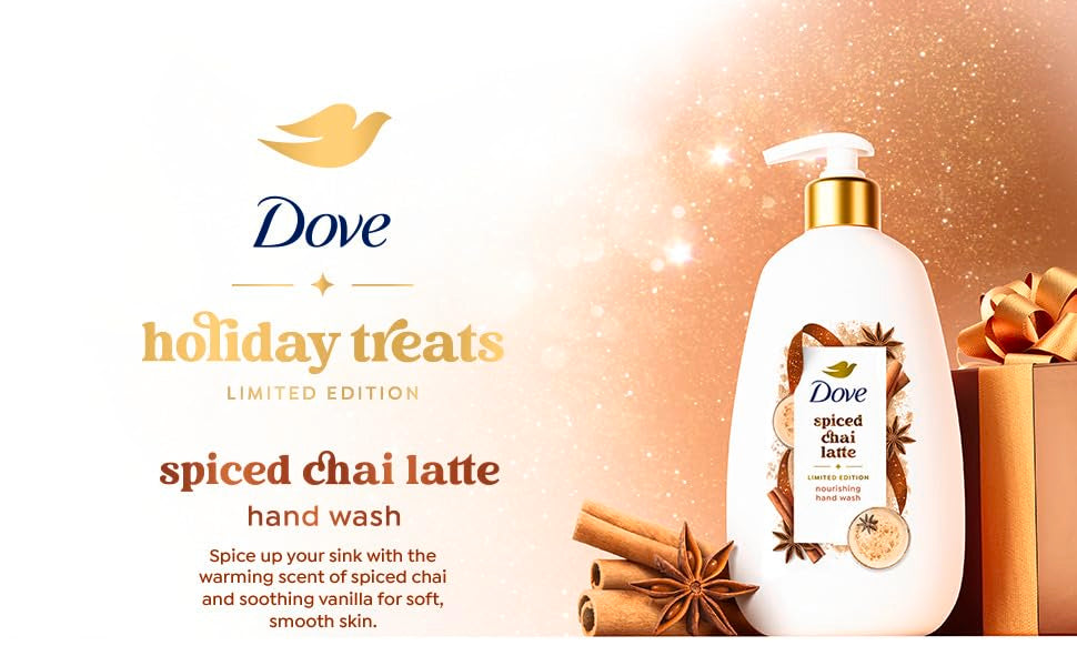 Dove Limited Edition Holiday Treats Liquid Hand Wash for Deep Nourishment Spiced Chai Latte 12 oz Beauty & Personal Care Dove