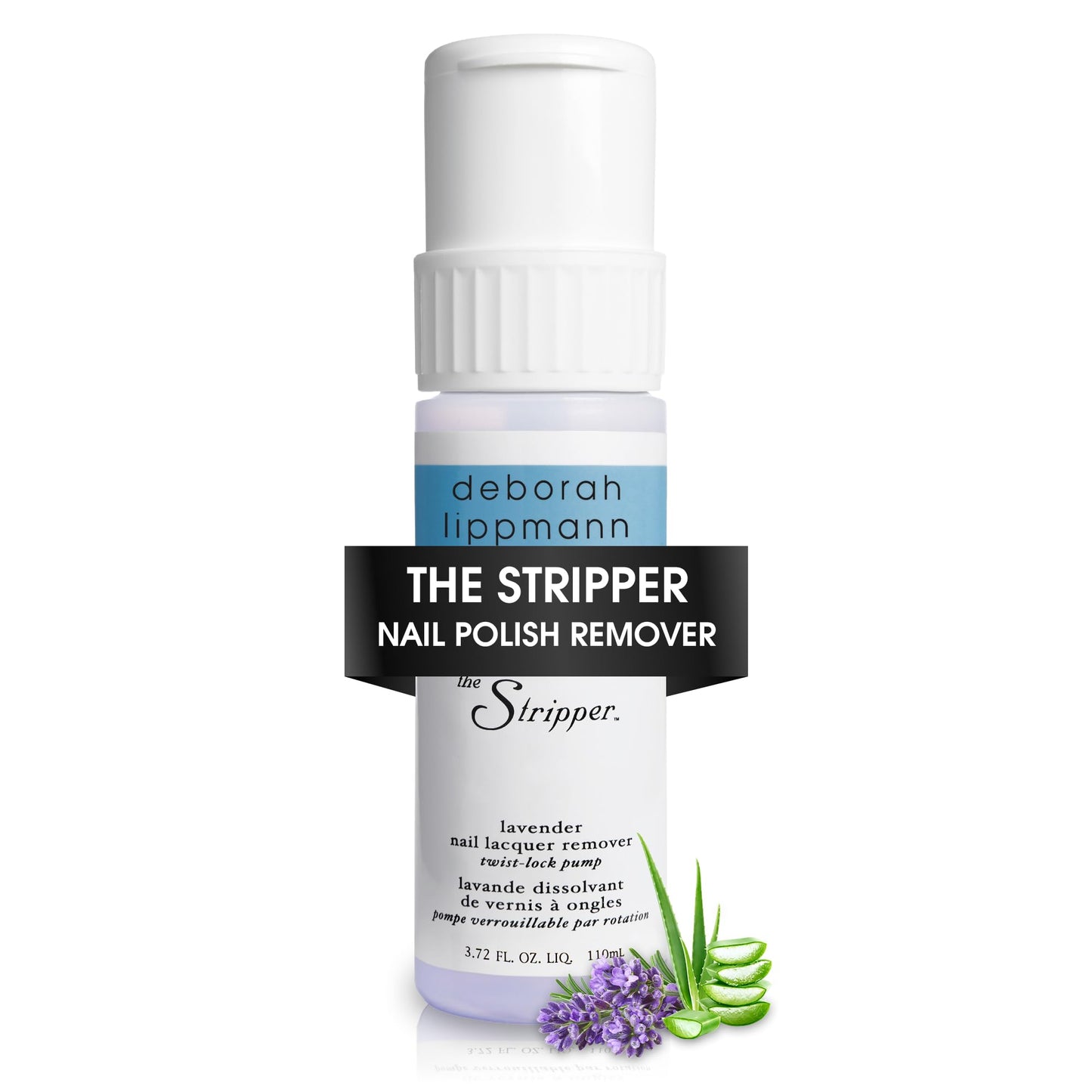 Deborah Lippmann The Stripper | Nail Polish Remover, Fast-Acting | Hydrating Aloe Vera to Prevent Dryness & No Chalky Residue | Lavender Scent Beauty & Personal Care Deborah Lippmann