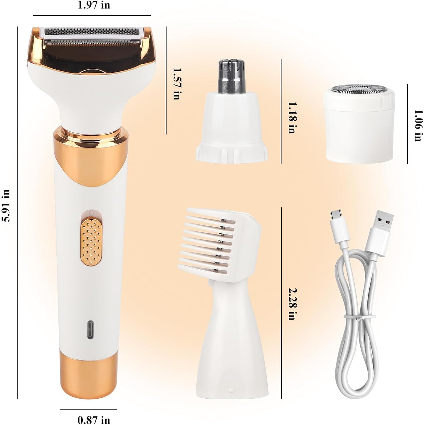 Beanify Electric Shaver for Women & Men,2025 Wet & Dry Cordless Razor?Rechargeable Facial Hair Remover & Bikini Trimmer, Smooth & Silky Body Shaver Beauty and Personal Care Beanify