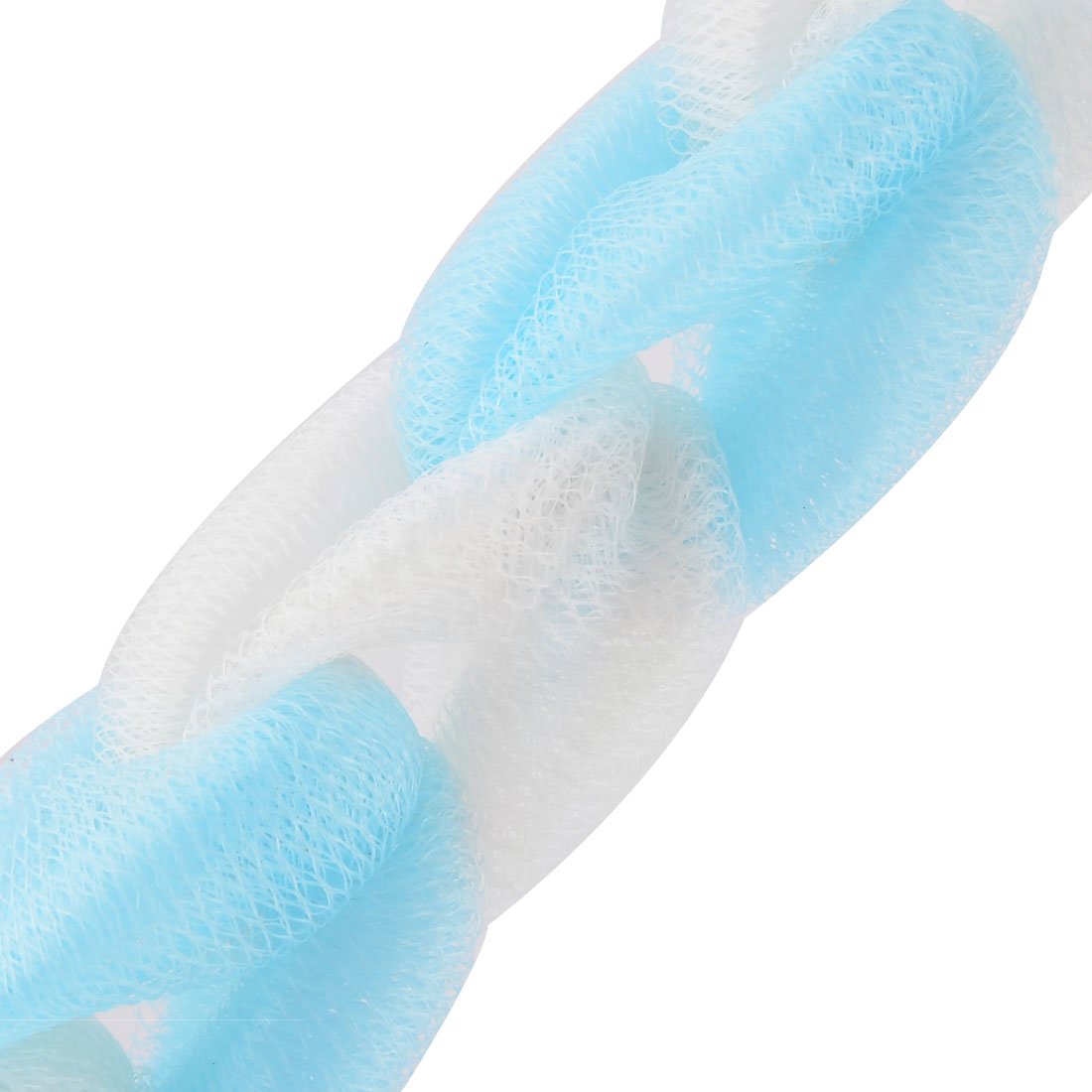 Ruilogod PE Home Bathroom Rectangle Body Cleaning Bath Shower Mesh Pouf 3 Pcs Light Blue (id: aaa aa5 966 87a c96 Beauty and Personal Care Ruilogod