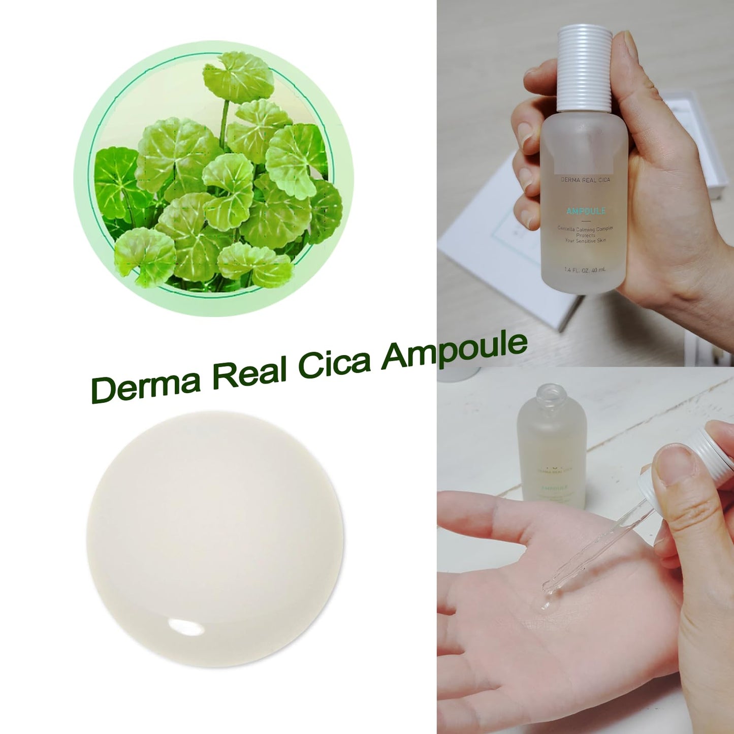 GIANANO, Skincare Ampoule, Soothing & Repairing Serum for A.T.O.M.Y Derma Real Cica Ampoule, 1.4fl.oz. Beauty & Personal Care GIANANO