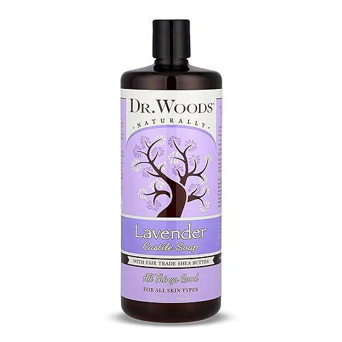 Dr. Woods Lavender Liquid Castile Soap - Castile Soap with Pure Lavender Oil, Body Wash for Men and Women, Contains Organic Shea Butter, Natural Beauty & Personal Care Dr. Woods