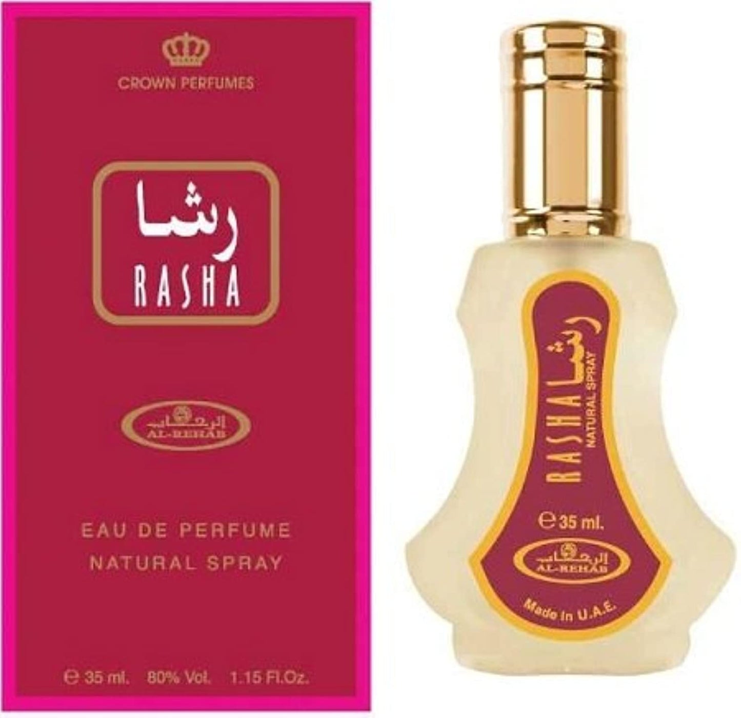Rasha - Al-Rehab Eau De Natural Perfume Spray - 35 ml (1.15 fl. oz) Beauty & Personal Care Al Rehab