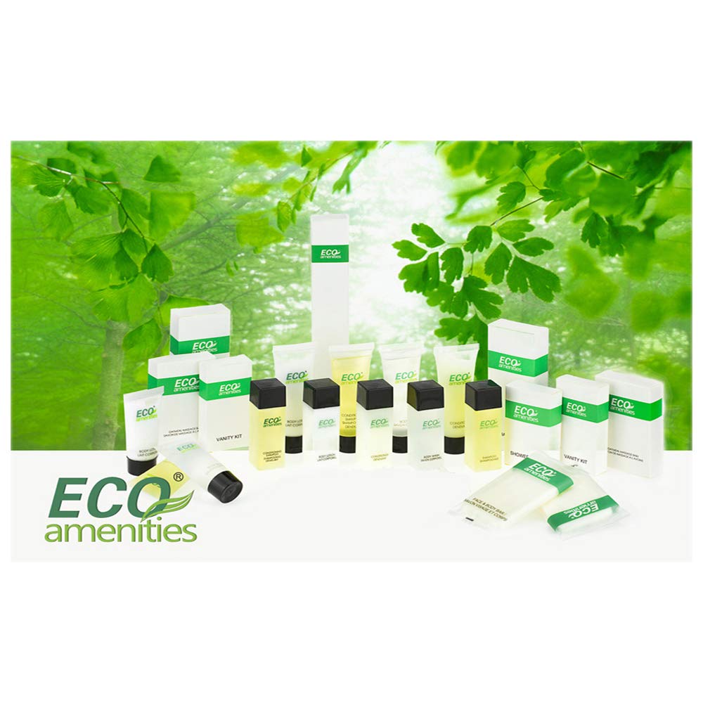 ECO amenities Shampoo Mini Flip-Cap Tubes - 1 fl oz (30 mL), 72 Count - Bulk Mini Shampoo Packs & Hotel Toiletries Bulk & Travel Toiletry Bottles Beauty & Personal Care ECO amenities