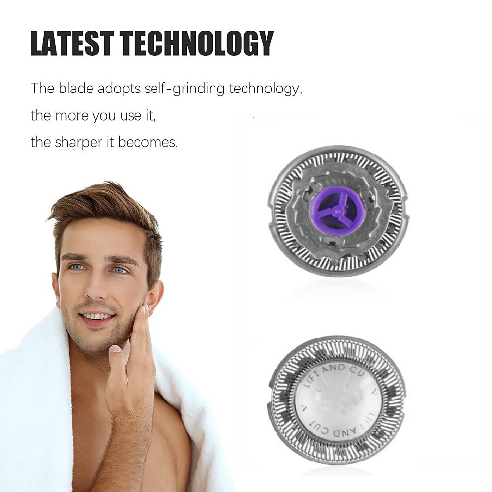 Replacement Shaver Head For Philips Norelco HQ4 HQ3 HQ5 HQ55 HQ56 HQ851 HQ912 HQ136 HQ6900 HQ6940 HQ6868 HQ6970 Razor Blade 3 Pack Beauty and Personal Care Tuchaolan