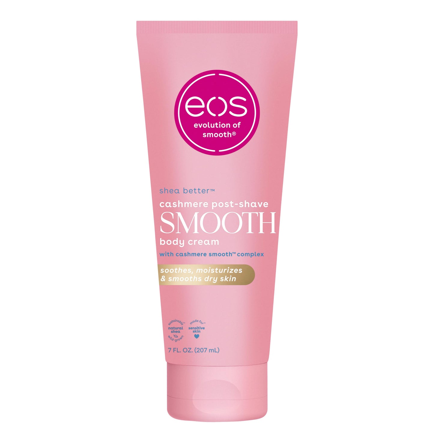 eos Cashmere Skin Collection Post-Shave Smooth Body Cream- Vanilla Cashmere, 72-Hour Hydration, Nourishing, Body Care, Shea Butter, 7 fl oz Beauty & Personal Care eos