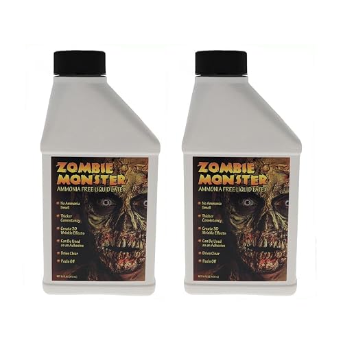FX Zombie Ammonia Free Liquid Latex (2 Pack) For Halloween Costume, Zombie, Vampire, Monster Make Up & Dress Up, Special Effects, Parties and Cosplay Beauty & Personal Care Liquid Latex Fashions