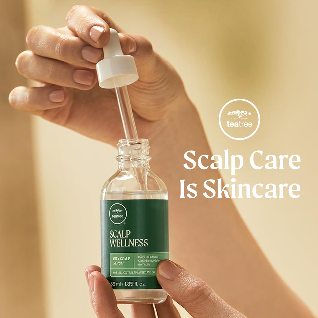 Tea Tree Scalp Wellness Oily Scalp Serum, Daily Oil Control, For Oily Hair + Scalps, 1.85 fl. oz.