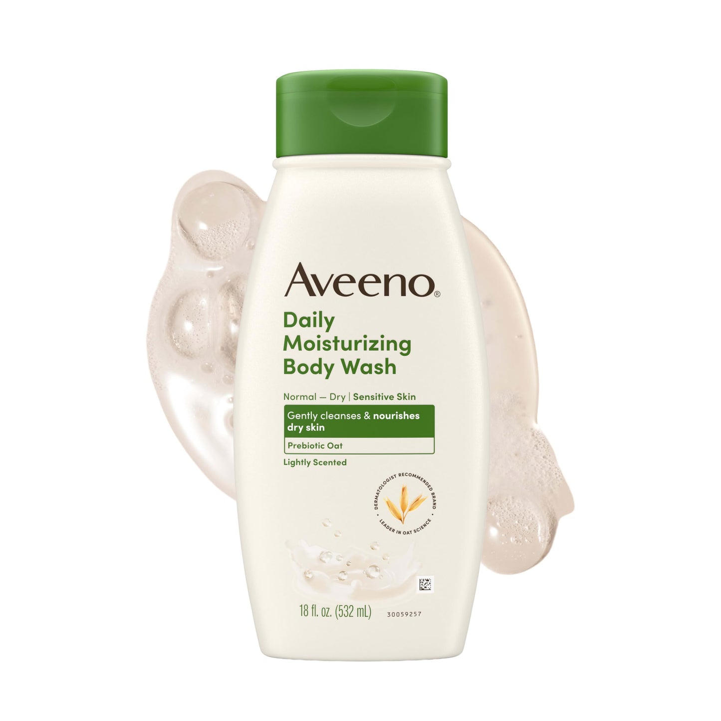Aveeno Daily Moisturizing Body Wash for Normal to Dry Skin, Sensitive Skin Formula with Prebiotic Oat, Gently Cleanses & Nourishes Dry Skin, Lightly Beauty & Personal Care Aveeno