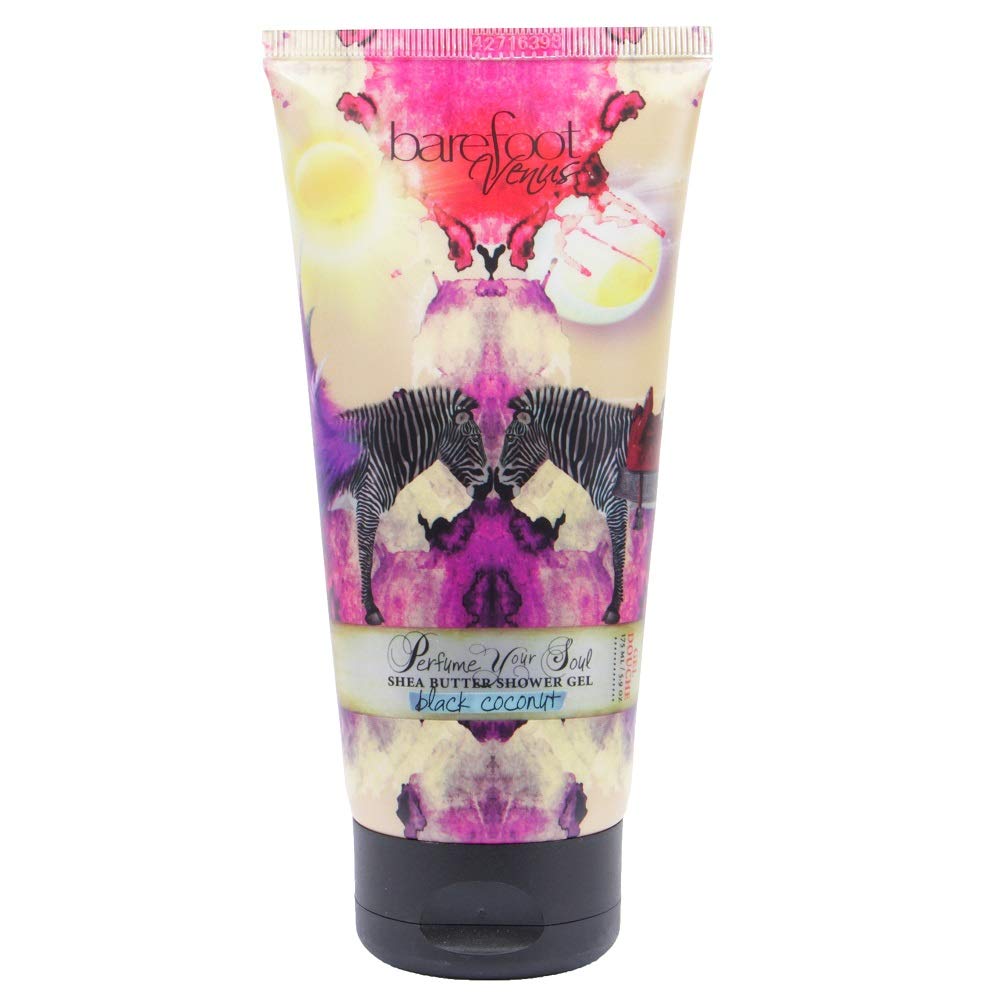 Barefoot Venus Body Shower Gel with Shea Butter 5.9 OZ (Black coconut) Beauty and Personal Care Barefoot Venus