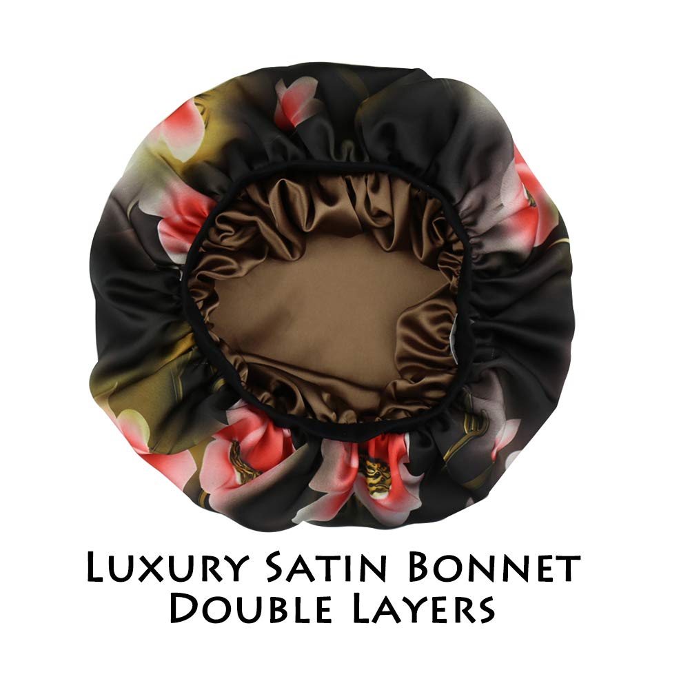 Night Cap for Frizzy Hair Pleated Bandana Ethnic Cloth Print Bohemian Band Beauty and Personal Care Alnorm