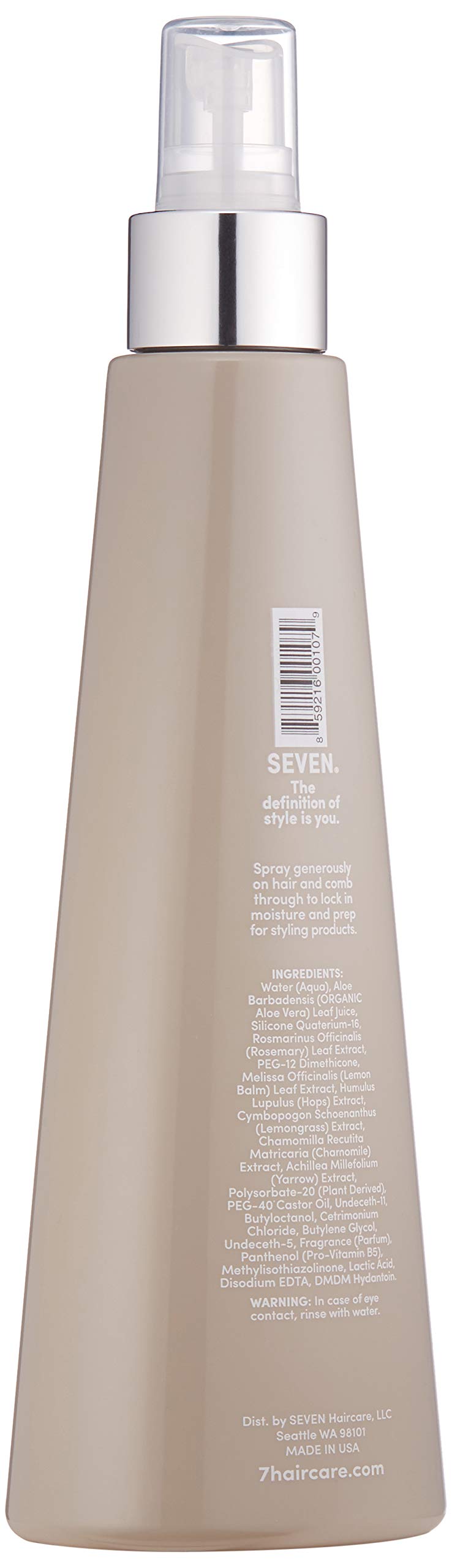 SEVEN Hair Care Satara Seal Heat Protection Spray for Hair, Lightweight Hairspray for Women, Cuticle Sealer Locks Moisture, Anti Frizz, Thermal Damage Beauty & Personal Care SEVEN