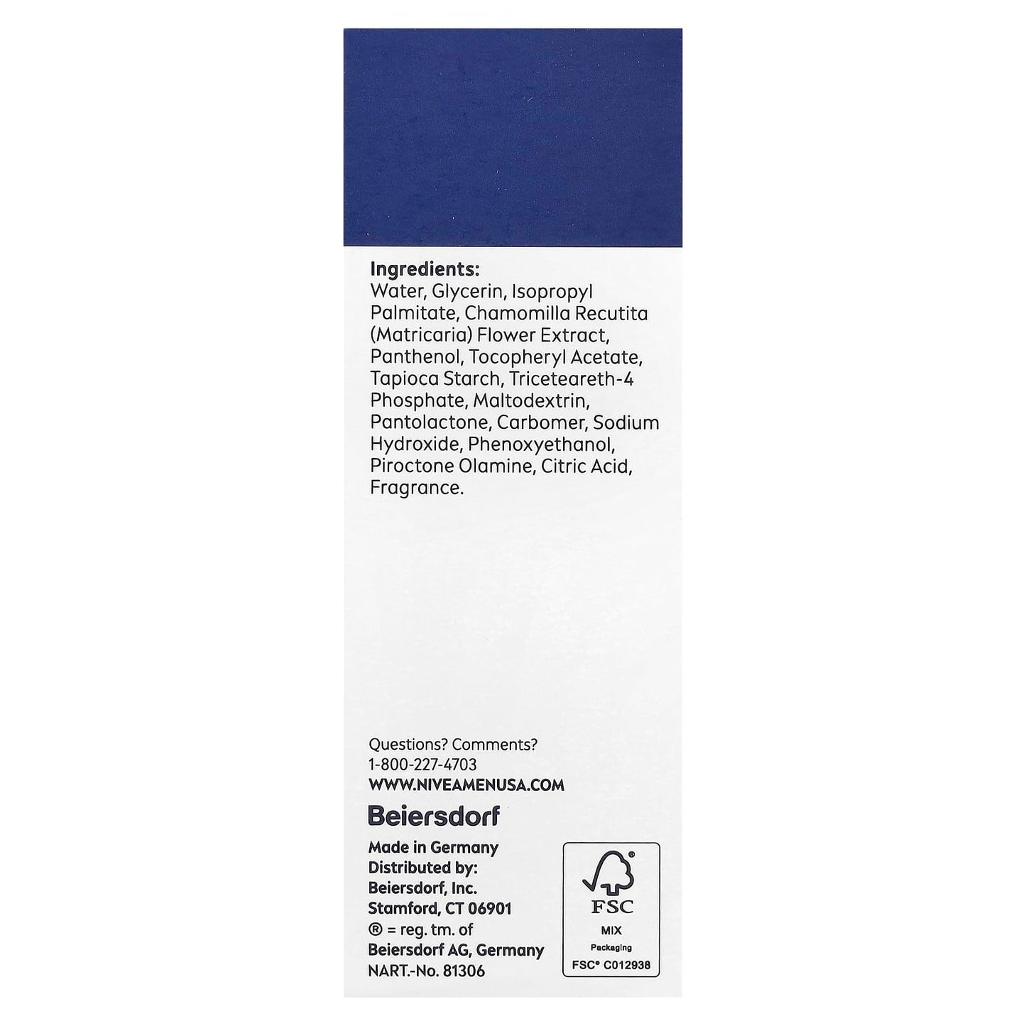 Nivea for Men Sensitive After Shave Extra Soothing Balm, 3.3 Fluid Ounces Beauty and Personal Care NIVEA
