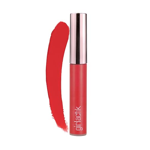 Girlactik Long Lasting Matte Lip Paint Liquid Lipstick in Allure- Long wearing, Smooth Application, Pigmented, Non-Crack Formula, Lightweight, 7.5 ml Beauty & Personal Care Girlactik