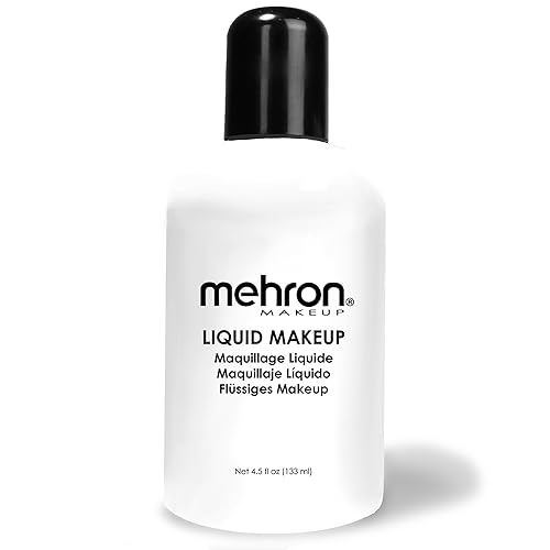 Mehron Makeup Liquid Makeup | Face Paint and Body Paint 4.5 oz (133 ml) (WHITE) Beauty & Personal Care Mehron