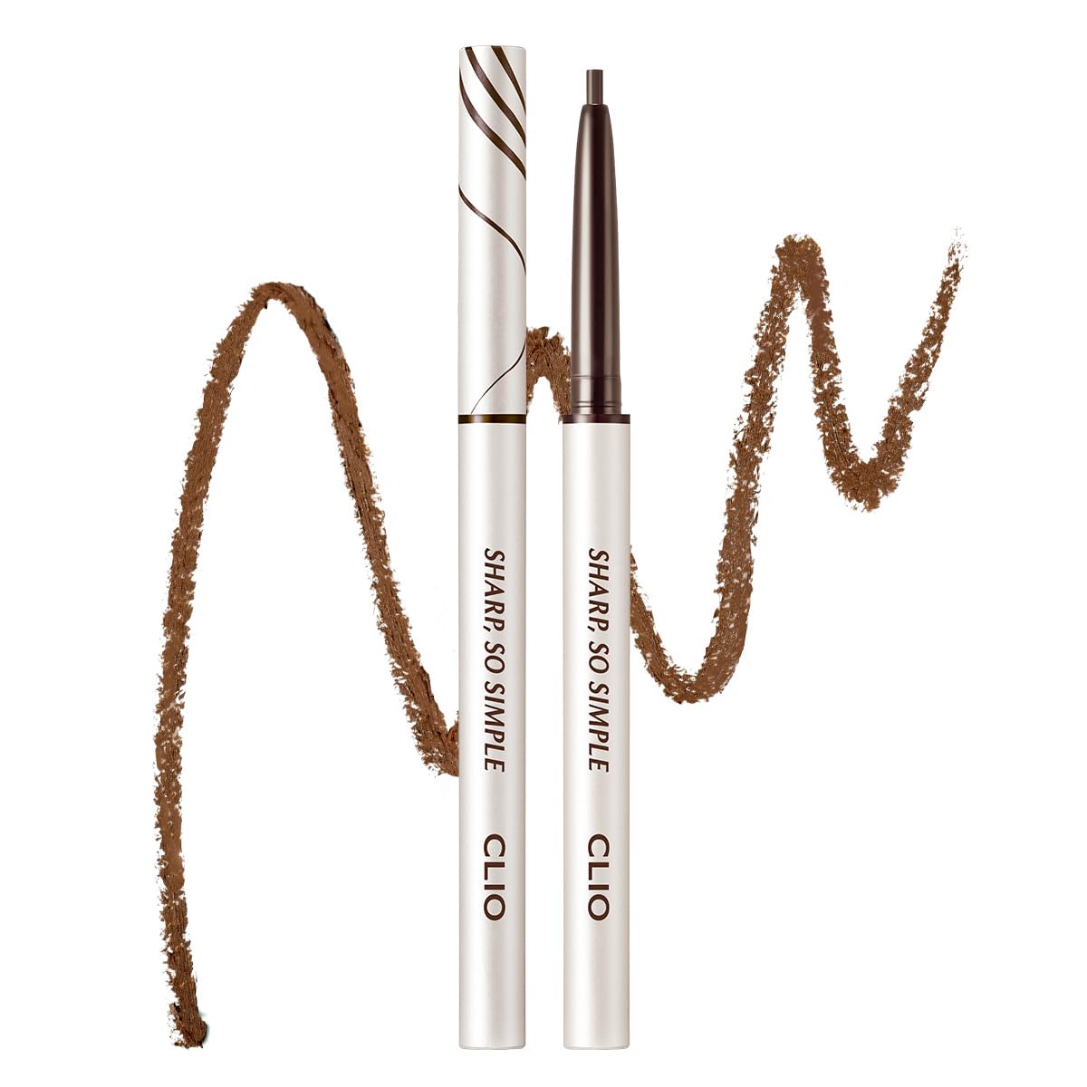 CLIO Sharp So Simple Waterproof Pencil Liner, 2mm Ultra-Slim Thin Precision Tip, Tug Free Glide, Smudge Proof Long Wear Formula, Safe for Sensitive Beauty and Personal Care CLIO PROFESSIONAL