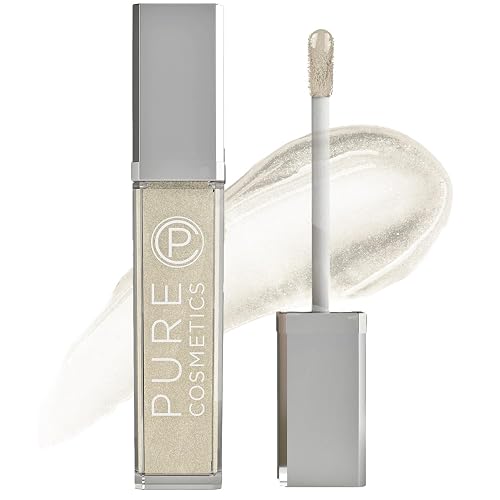 Pure Illumination Light-Up Lip Gloss with LED-Lit Applicator Brush + Side Mirror, Non-Sticky, Moisturizing Hydrating Lip Glosses with Lanolin, Jojoba Beauty & Personal Care Pure Cosmetics