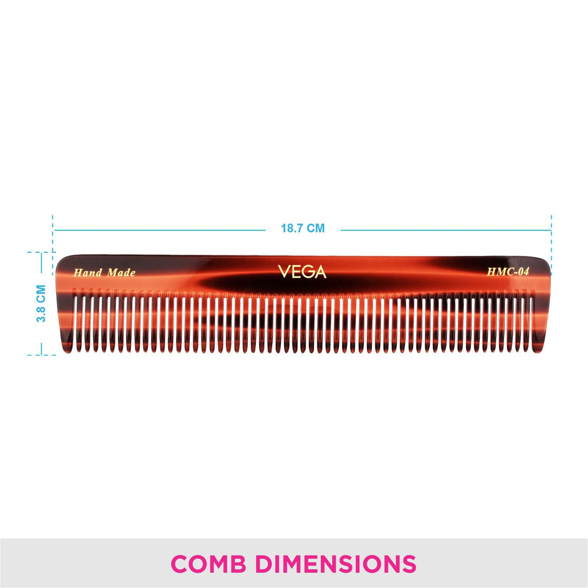Vega Handmade Comb - Dressing HMC-04 1 Pcs