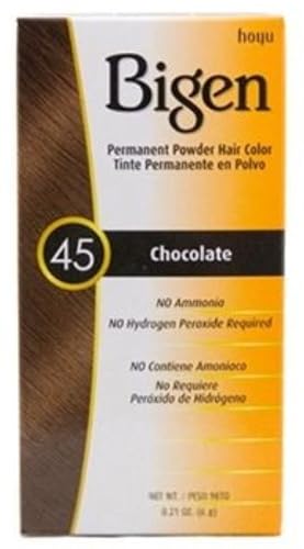 Bigen Permanent Powder Hair Color 45 Chocolate 1 ea (Pack of 5) Beauty & Personal Care Bigen