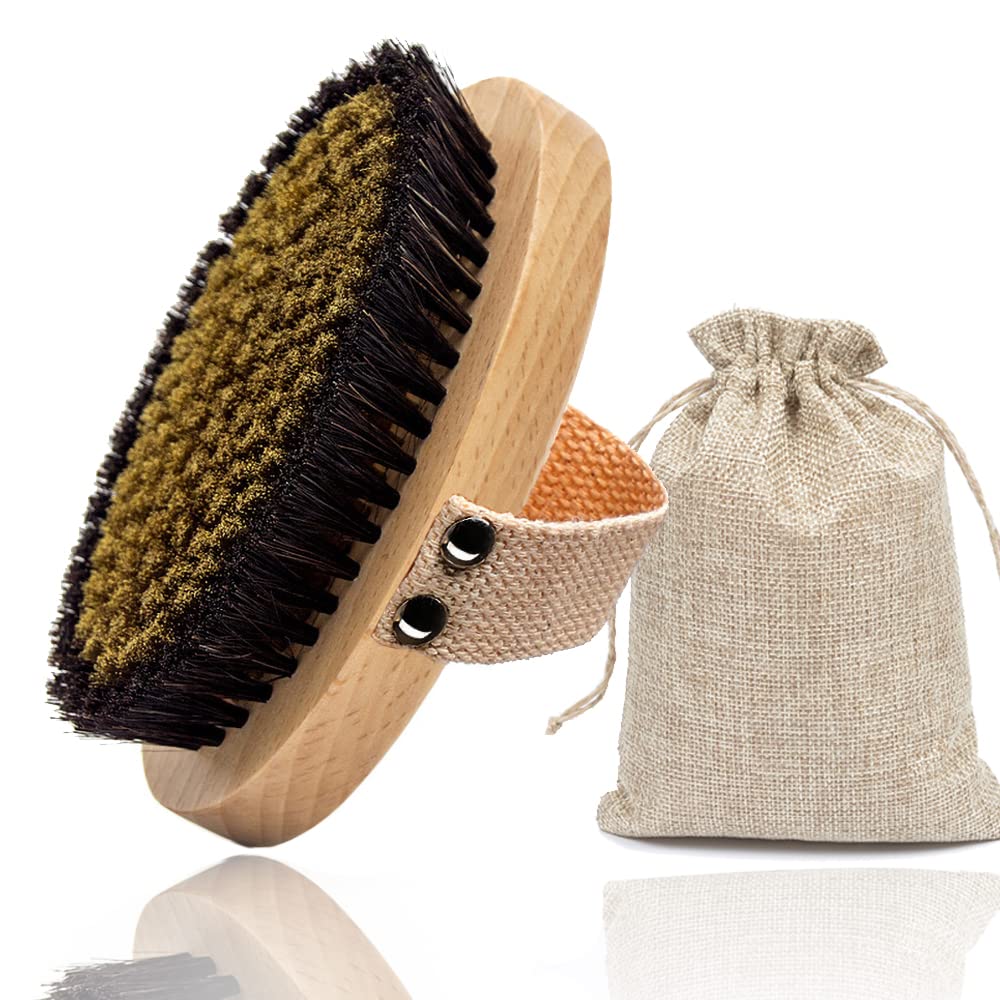 SURNUO Copper Body Brush - Ion Dry Brush to Wake Up, Smooth Skin, and Reduce Stress Beauty and Personal Care Surnuo