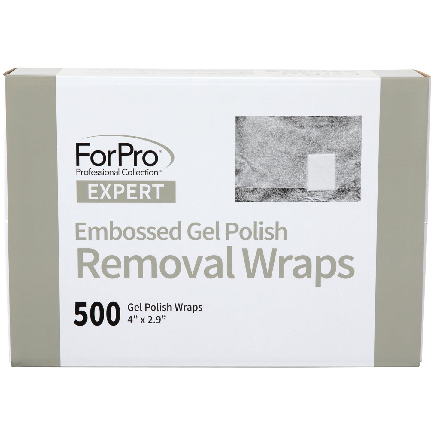 ForPro Professional Collection Expert Embossed Gel Polish Removal Wraps, Pre-Cut with Cotton Pad, Remove Gel Polish, Acrylics, & Nail Art, 4" L x 2.9" Beauty & Personal Care ForPro Professional Collection
