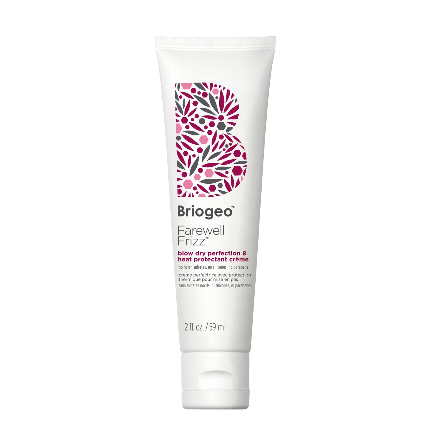 Briogeo Farewell Frizz Blow Dry Perfection & Heat Protectant Crème, Anti Frizz Hair Cream with Argan Oil for Styling, Silicone-free, Heat Protectant Beauty & Personal Care Briogeo