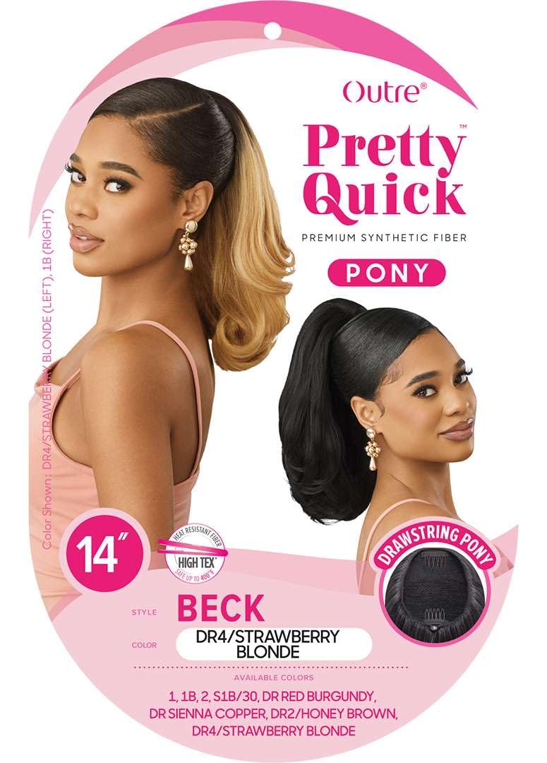 Outre Pretty Quick - Drawstring Pony - Beck (OFF BLACK 1B)