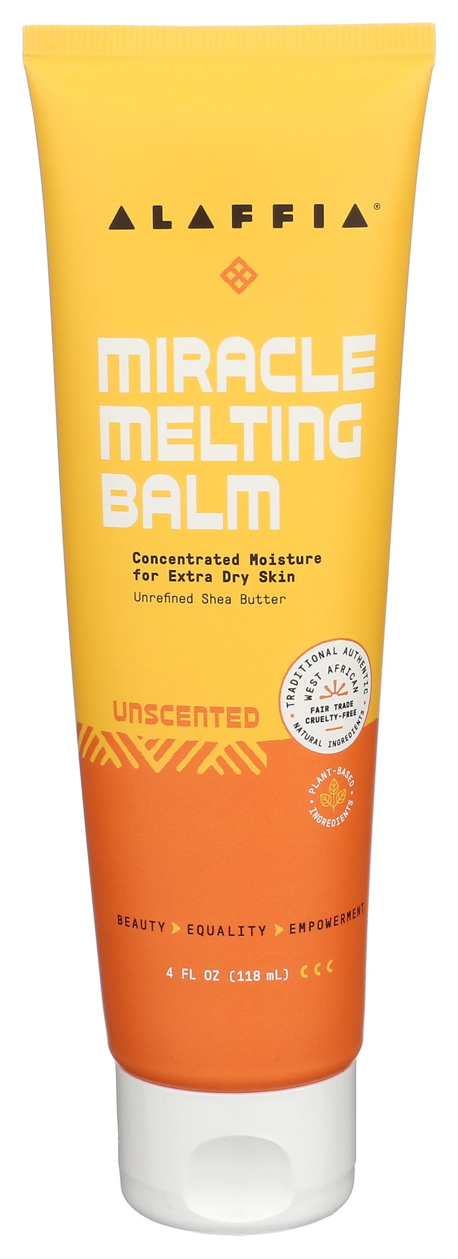 Alaffia, Balm Miracle Melting Unscented, 4 Ounce Beauty & Personal Care Alaffia