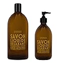 Compagnie de Provence Savon de Marseille Apothicare Liquid Soap, Anise Lavender, 16.9 Fl Oz Glass Pump Bottle and 33.8 fl oz Plastic Bottle Refill Beauty & Personal Care La Compagnie de Provence