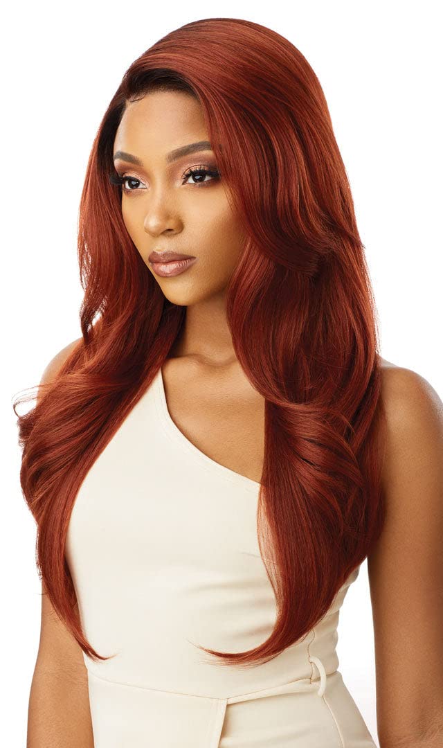Outre Premium Swiss Lace Front Wig Melted Hairline CATALINA Ear-to-Ear Soft Lace Pre-attached Elastic band (DR2/CINSP)