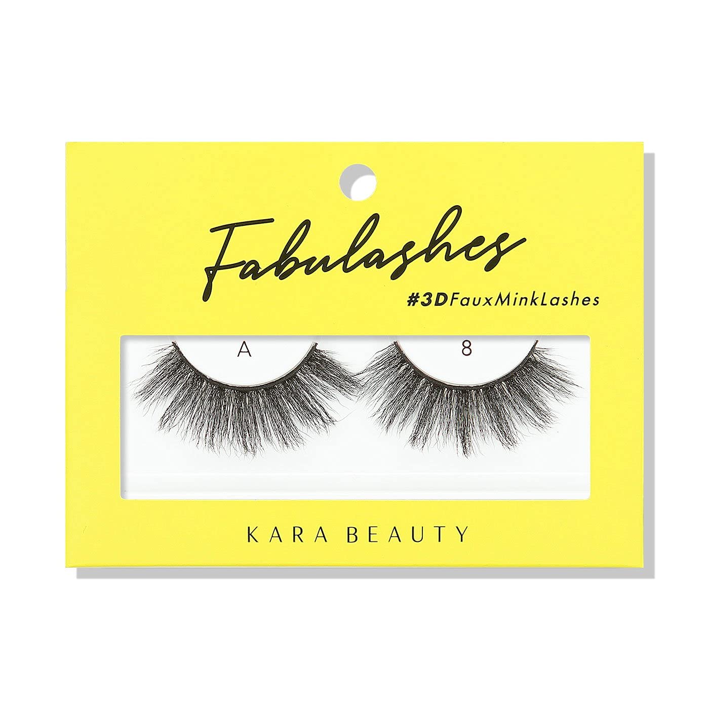 KARA BEAUTY Fabulashes Glam 3D Faux Mink Strip Lashes - Full Volume, Fluffy, Wispy Lash Strips - Reusable Fake Eyelashes with Soft Flexible Band Beauty & Personal Care Kara Beauty
