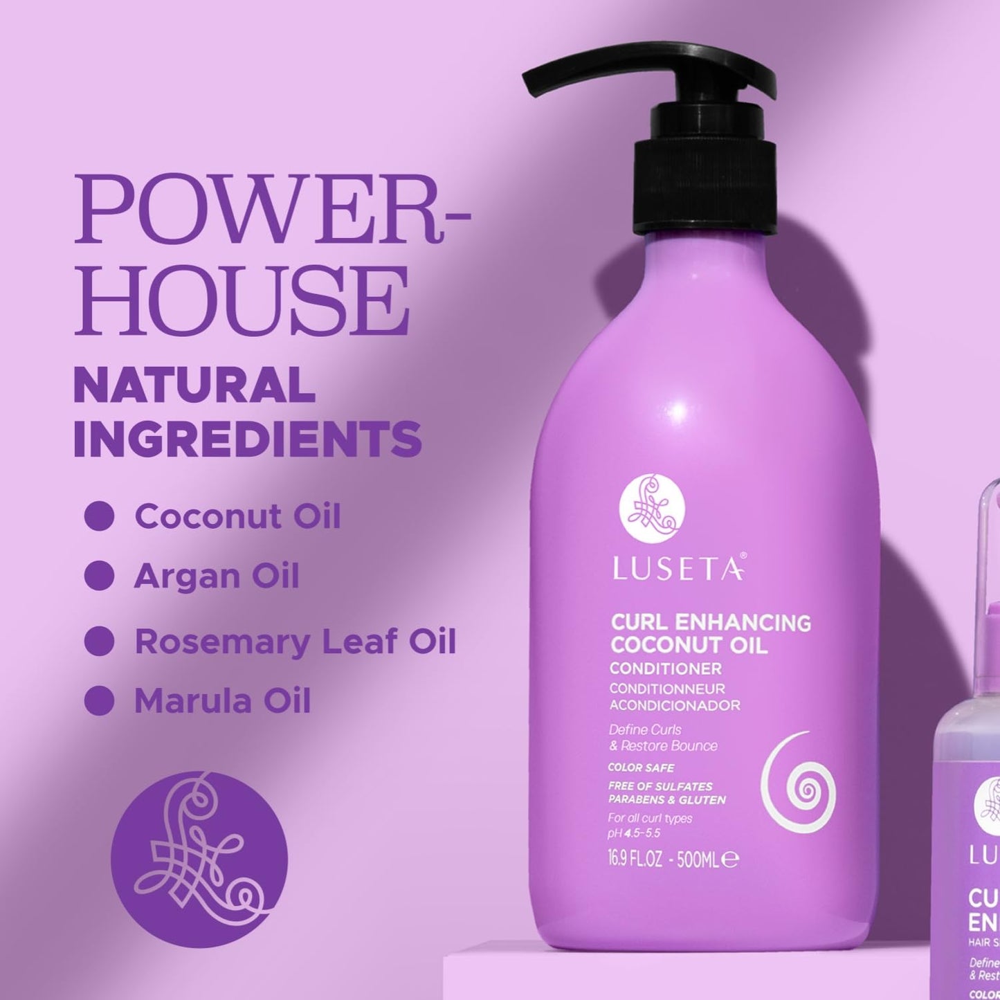Luseta Curl Enhancing Conditioner, Reduce Frizz and Define Curls, Deep Treatment for All Curl Types, infused with Coconut Oil, 16.9 Oz Beauty & Personal Care L LUSETA